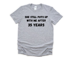 35th Anniversary T-Shirt, 35 year anniversary Shirt Funny Husband Anniversary Gift - 4606