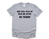 45th Anniversary T-Shirt, 45 year anniversary Shirt Funny Husband Anniversary Gift - 4608