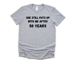 50th Anniversary T-Shirt, 50 year anniversary Shirt Funny Husband Anniversary Gift - 4609