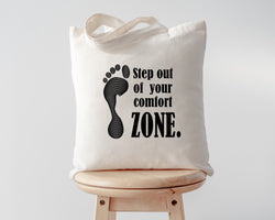 Awareness Bag, Comfort Zone Tote Bag Gift - 4776