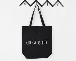 Cheese Lover Gift, Cheese is Life Tote Bag | Long Handle Bags - 4419