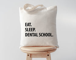 Dental Student, Eat Sleep Dental School Tote Bag | Long Handle Bag - 1298