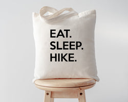 Hike Tote Bag, Hiking bag, Eat Sleep Hike Tote Bag | Long Handle Bag - 660
