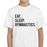 Kids Gymnastics T-Shirt, Eat Sleep Gymnastics Shirt Gift Youth Shirt - 612