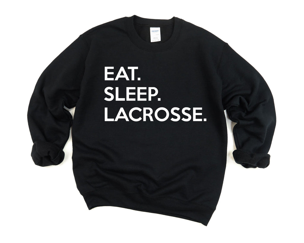 Lacrosse Sweater, Eat Sleep Lacrosse Sweatshirt Mens Womens Gifts