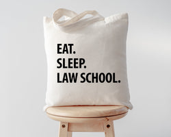 Law School Bag, Eat Sleep Law School Tote Bag | Long Handle Bag - 1134