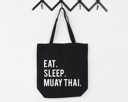 Muay Thai Bag, Eat Sleep Muay Thai Tote Bag | Long Handle Bags - 605