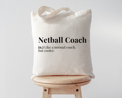 Netball Bag, Coach Gift, Netball Coach Tote Bag - 4355
