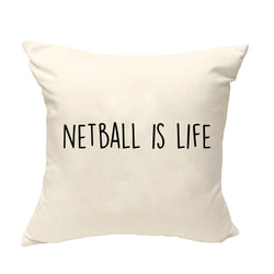 Netball gift Cushion Cover, Netball is life Pillow Cover - 1901
