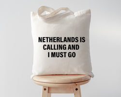 Netherlands Bag, Netherlands is Calling and I Must Go Tote Bag | Long Handle Bag - 4141