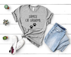 Siamese Cat T-Shirt, Siamese Cat Grandma Shirt, Cat Lover Gift Womens - 3294