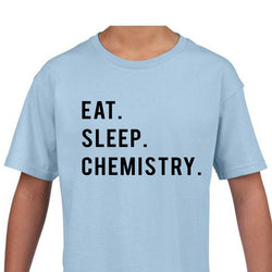 Kids Chemistry Shirt, Eat Sleep Chemistry Shirt Gift Youth T-Shirt - 768