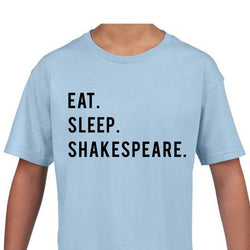 Kids Shakespeare Shirt, Eat Sleep Shakespeare Shirt Gift Youth T-Shirt - 770
