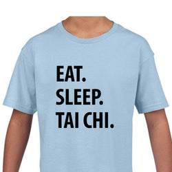 Kids Tai Chi Shirt, Eat Sleep Tai Chi Shirt Gift Youth T-Shirt - 1279