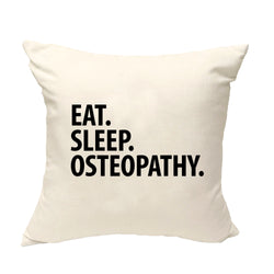 Osteopathy Cushion Cover, Eat Sleep Osteopathy Pillow Cover - 3493