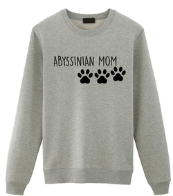 Abyssinian Cat Sweater, Abyssinian Mom Sweatshirt Gift - 2241