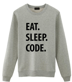Eat Sleep Code Sweater-WaryaTshirts