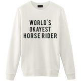 World's Okayest Horse Rider Sweater