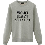 World's Okayest Scientist Sweater