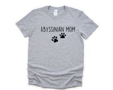 Abyssinian TShirt, Abyssinian Cat Mom, Abyssinian Lover Gift shirt Womens - 4833
