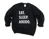 Aikido Sweater, Aikido Gift, Eat Sleep Aikido Sweatshirt Mens Womens Gift - 1071