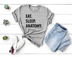 Anatomy T-Shirt, Eat Sleep Anatomy shirt Mens Womens Gifts - 1252