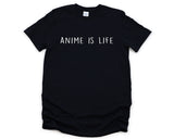 Anime Shirt, Anime is life T-Shirt Hipster Grunge Clothing Anime Lover Mens Womens - 682