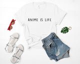 Anime TShirt Hipster shirt Grunge Clothing Anime Lover - Anime is life T-Shirt Mens Womens - 682