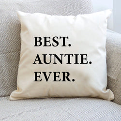Auntie Cushion, Best Auntie Ever Pillow Cover - 1942