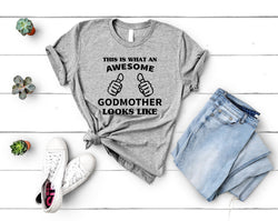 Awesome Godmother T-Shirt, Godmother Shirt Gift for Godmother - 1927