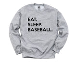 Baseball Sweater, Baseball Lovers Gifts, Eat Sleep Baseball Sweatshirt Gift for Men & Women - 629