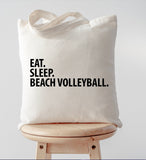 Beach Volleyball Bag, Eat Sleep Beach Volleyball Tote Bag | Long Handle Bags - 1733
