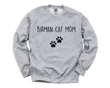 Birman Cat Sweater, Birman Cat Mom Sweatshirt Womens Gift - 2400