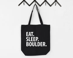 Bouldering Gift, Eat Sleep Boulder Tote Bag | Long Handle Bags - 2194