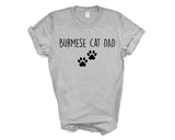 Burmese Cat T-Shirt, Burmese Cat Dad Shirt Mens Gift - 3280