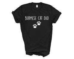Burmese Cat T-Shirt, Burmese Cat Dad Shirt Mens Gift - 3280