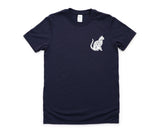 Cat Shirt, Geometric Cat T-Shirt Mens Womens Gift - 4422