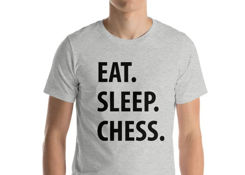 Chess T-Shirt, Eat Sleep Chess Tshirt Mens Womens Gifts - 1036