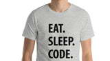 Code TShirt, Coder Gift, Eat Sleep Code Shirt Mens Womens - 1328