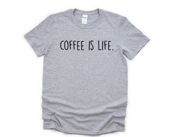 Coffee Shirt, Coffee is Life T-Shirt Mens Womens Gift - 1912