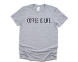 Coffee Shirt, Coffee is Life T-Shirt Mens Womens Gift - 1912