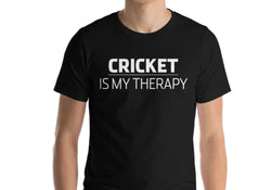 Cricket Lover Gift Top Tee Shirt Mens Womens, Cricket is my therapy T-shirt - 821
