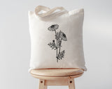 Daisy Tote Bag, Flower Floral Bag Plant Lover Gift - 4751