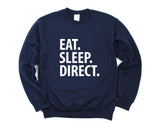 Director Sweater, Eat Sleep Direct Sweatshirt Mens Womens Gifts - 2259
