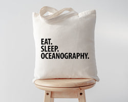 Eat Sleep Oceanography Tote Bag | Long Handle Bags - 3040