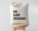 Eat Sleep Sociology Tote Bag | Long Handle Bags - 1060