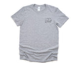 Elephant Tee Faded Elephant shirt Zoo Elephant lovers gift for Men Women - 4275