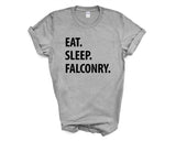 Falconry T-Shirt, Eat Sleep Falconry shirt Mens Womens Gifts - 1202