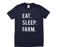 Farming t-shirt, Eat Sleep Farm shirt Mens Womens Gift - 617