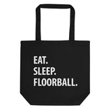 Floorball Bag, Eat Sleep Floorball Tote Bag | Long Handle Bag - 1204